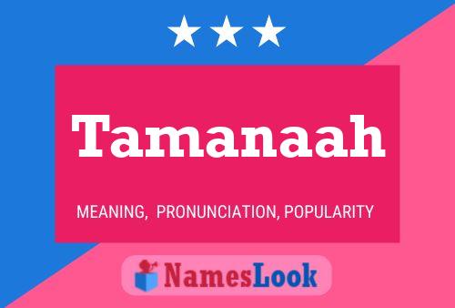 ملصق اسم Tamanaah