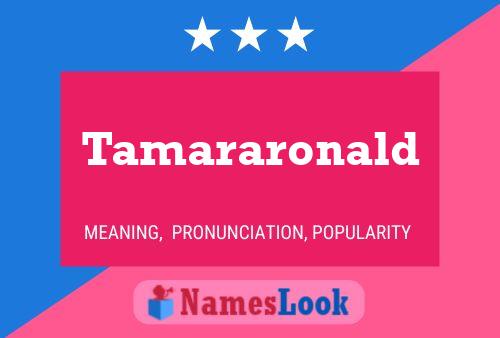 ملصق اسم Tamararonald