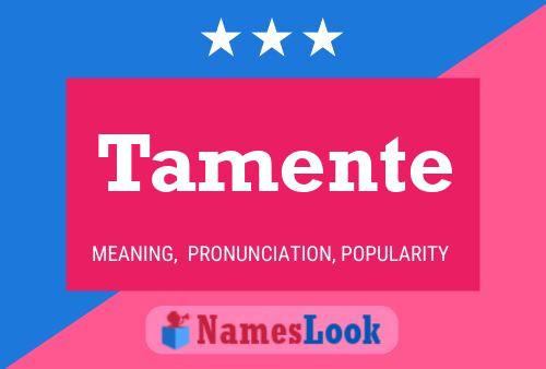 ملصق اسم Tamente