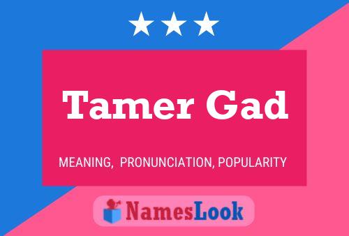 ملصق اسم Tamer Gad