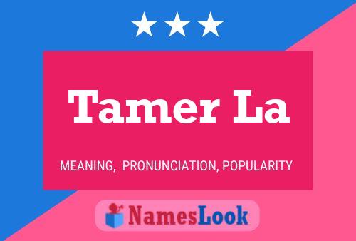 ملصق اسم Tamer La