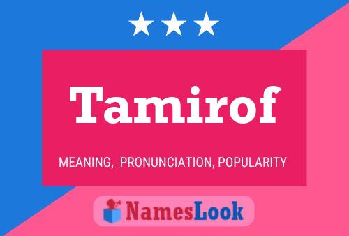 ملصق اسم Tamirof