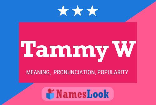 ملصق اسم Tammy W