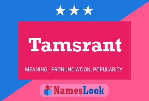 ملصق اسم Tamsrant