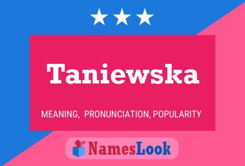 ملصق اسم Taniewska