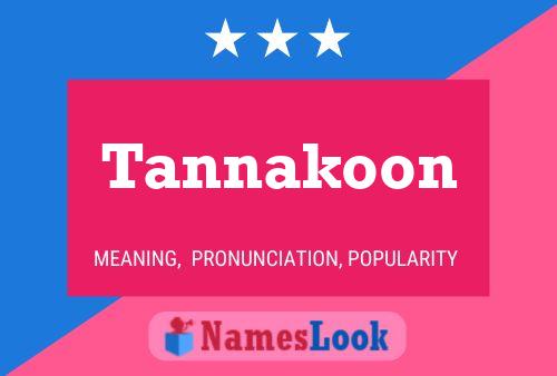 ملصق اسم Tannakoon