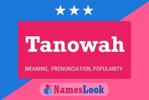 ملصق اسم Tanowah