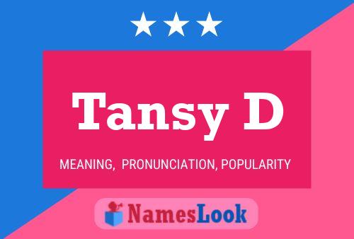 ملصق اسم Tansy D