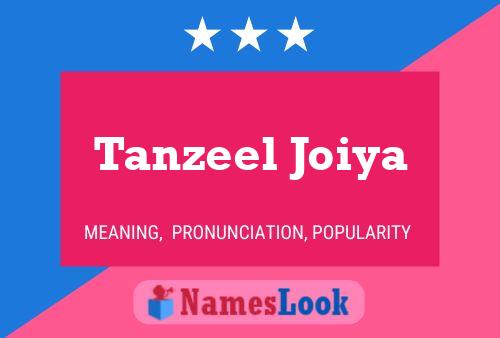 ملصق اسم Tanzeel Joiya