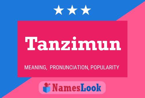 ملصق اسم Tanzimun