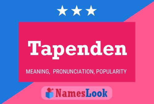 ملصق اسم Tapenden