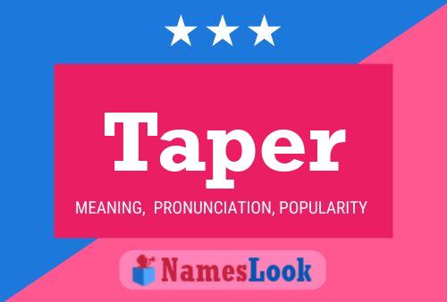 ملصق اسم Taper