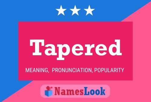 ملصق اسم Tapered