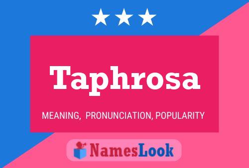 ملصق اسم Taphrosa