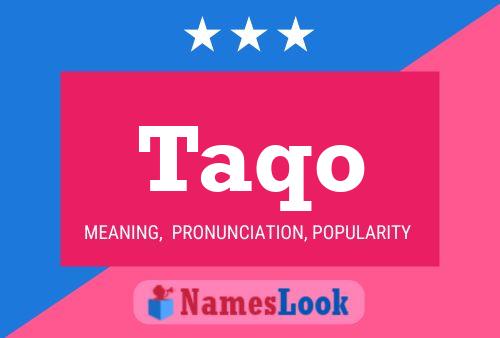 ملصق اسم Taqo