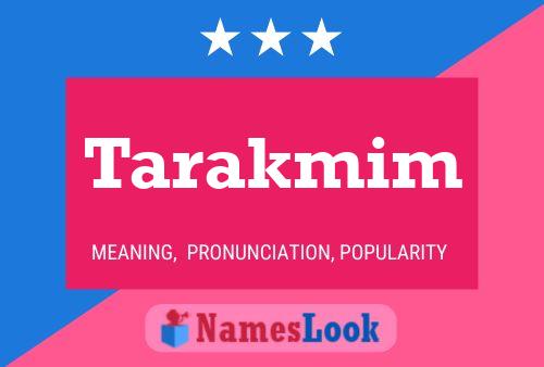 ملصق اسم Tarakmim