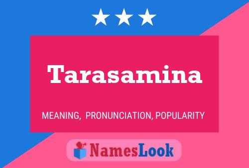 ملصق اسم Tarasamina