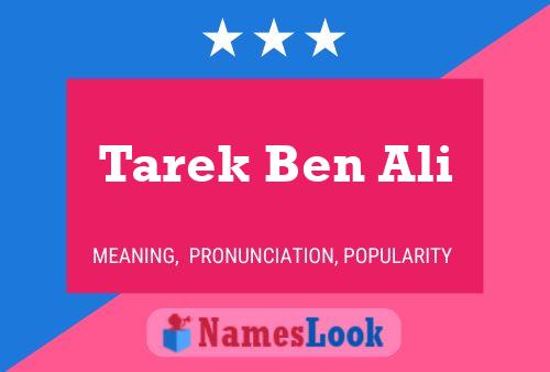 ملصق اسم Tarek Ben Ali