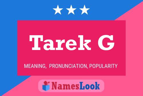 ملصق اسم Tarek G