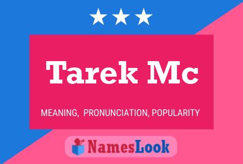 ملصق اسم Tarek Mc