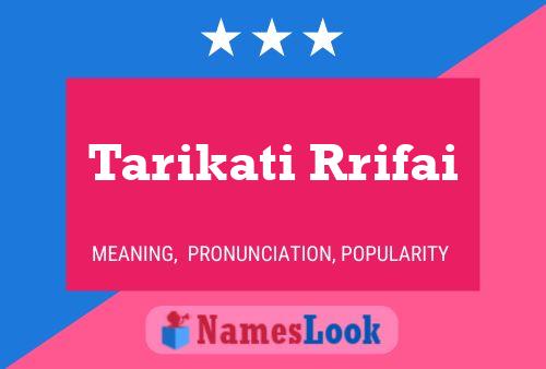 ملصق اسم Tarikati Rrifai