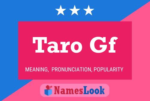 ملصق اسم Taro Gf