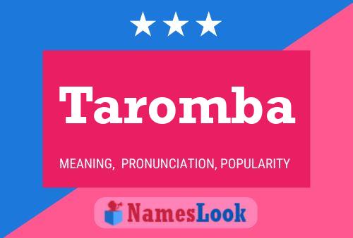 ملصق اسم Taromba