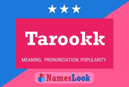 ملصق اسم Tarookk