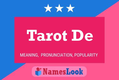 ملصق اسم Tarot De