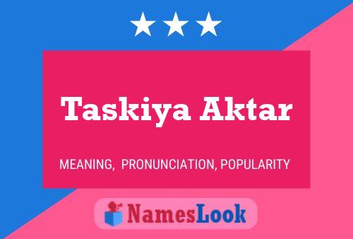 ملصق اسم Taskiya Aktar