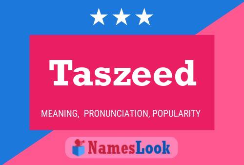 ملصق اسم Taszeed