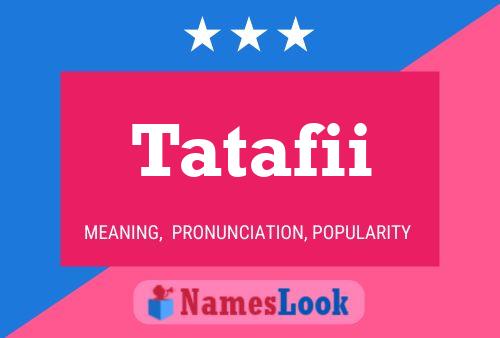 ملصق اسم Tatafii