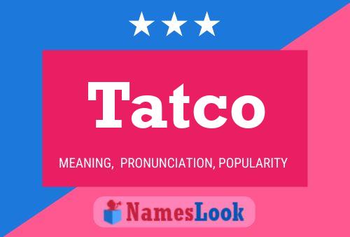 ملصق اسم Tatco