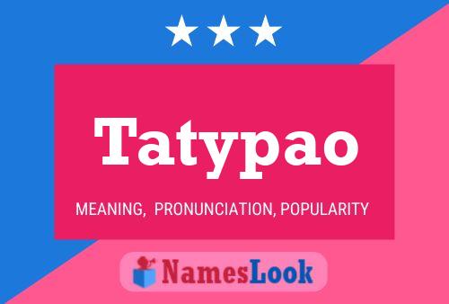 ملصق اسم Tatypao