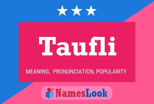 ملصق اسم Taufli