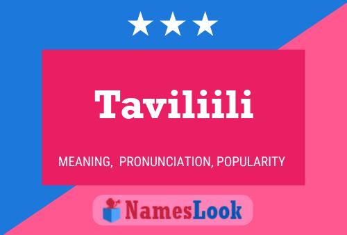 ملصق اسم Taviliili