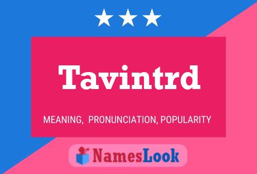 ملصق اسم Tavintrd