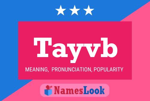 ملصق اسم Tayvb