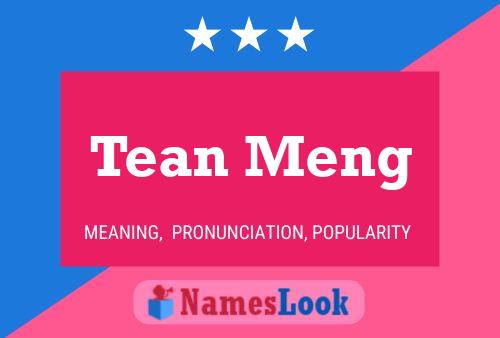 ملصق اسم Tean Meng