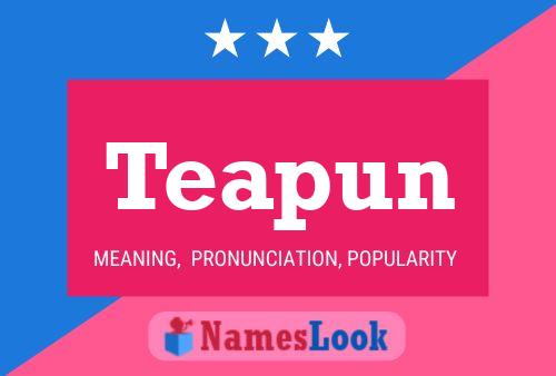 ملصق اسم Teapun