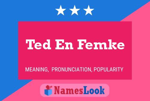 ملصق اسم Ted En Femke