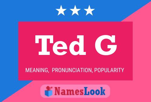 ملصق اسم Ted G