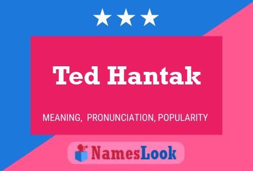 ملصق اسم Ted Hantak