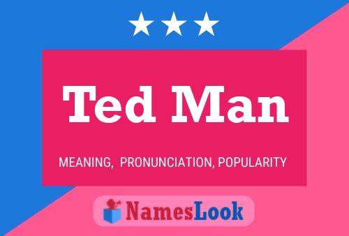 ملصق اسم Ted Man