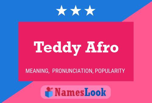 ملصق اسم Teddy Afro