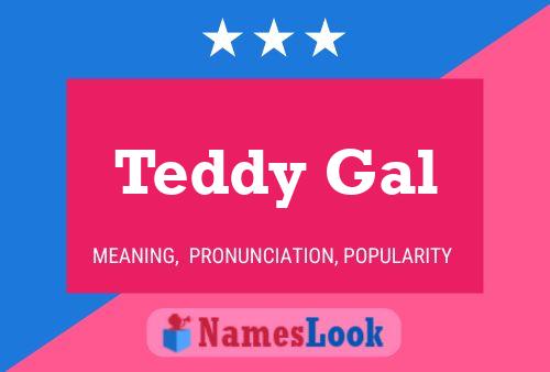 ملصق اسم Teddy Gal