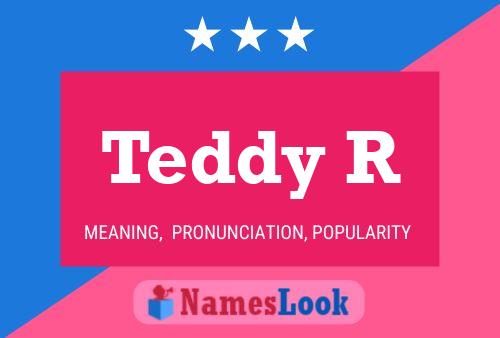 ملصق اسم Teddy R