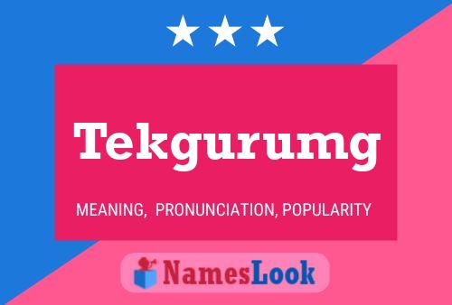 ملصق اسم Tekgurumg