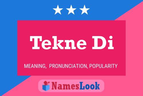 ملصق اسم Tekne Di