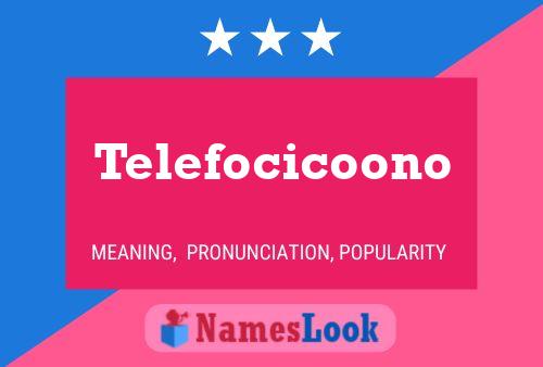 ملصق اسم Telefocicoono